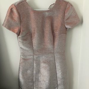 Metallic Pink Mini Dress